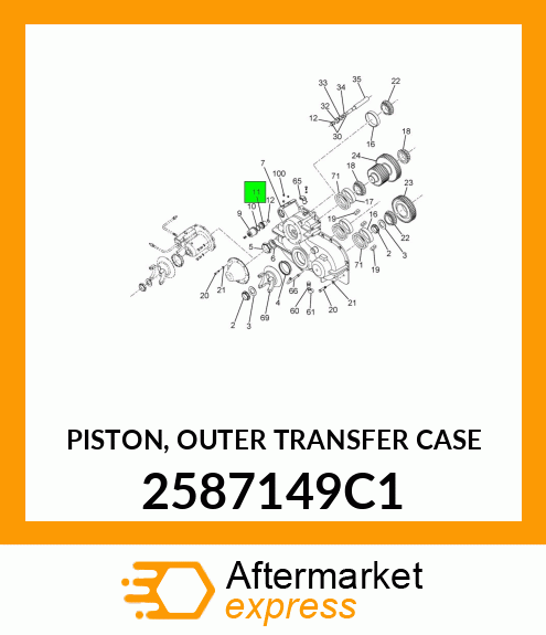 PISTON, OUTER TRANSFER CASE 2587149C1