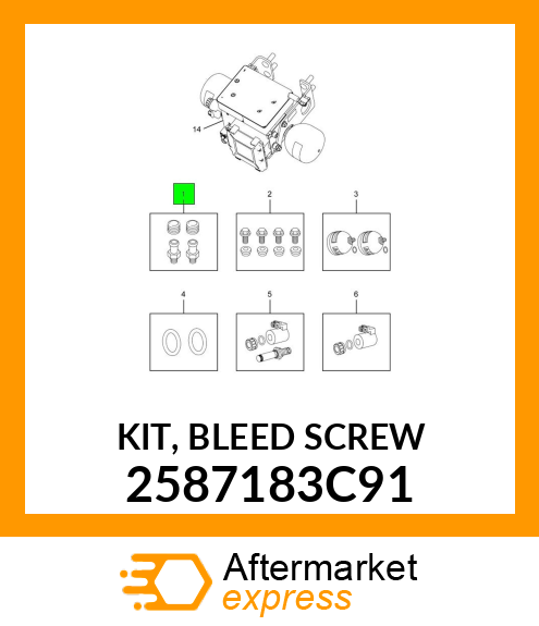 KIT, BLEED SCREW 2587183C91