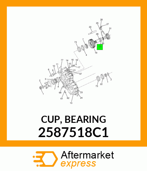 CUP, BEARING 2587518C1