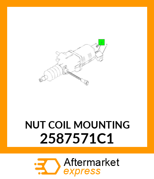 NUT COIL MOUNTING 2587571C1