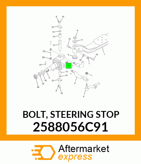 BOLT, STEERING STOP 2588056C91