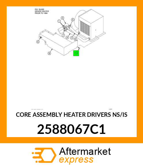CORE ASSEMBLY HEATER DRIVERS NS/IS 2588067C1