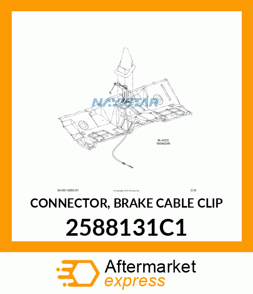 CONNECTOR, BRAKE CABLE CLIP 2588131C1