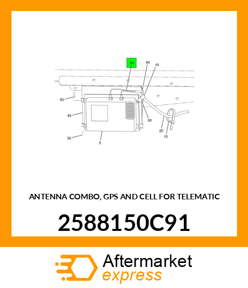 ANTENNA COMBO, GPS AND CELL FOR TELEMATIC 2588150C91