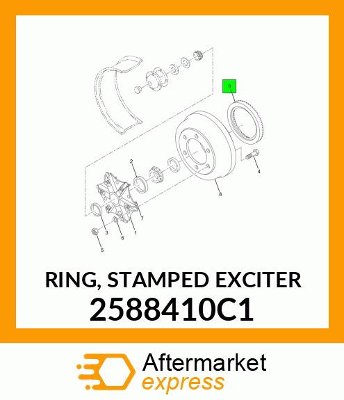 RING, STAMPED EXCITER 2588410C1