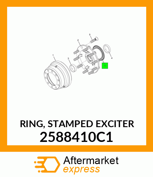 RING, STAMPED EXCITER 2588410C1