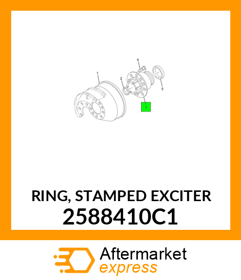 RING, STAMPED EXCITER 2588410C1