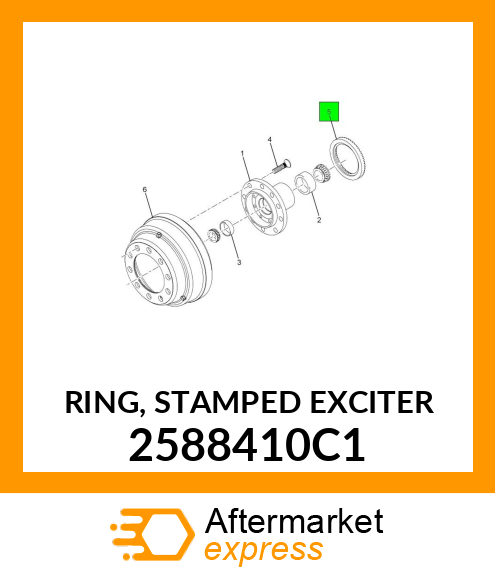 RING, STAMPED EXCITER 2588410C1