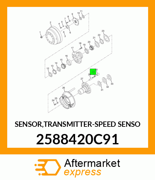 SENSOR,TRANSMITTER-SPEED SENSO 2588420C91