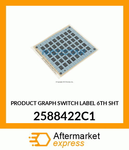 PRODUCT GRAPH SWITCH LABEL 6TH SHT 2588422C1