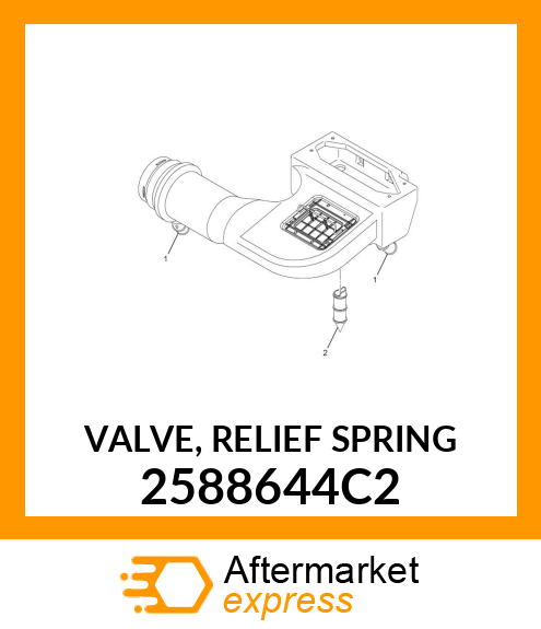 VALVE, RELIEF SPRING 2588644C2