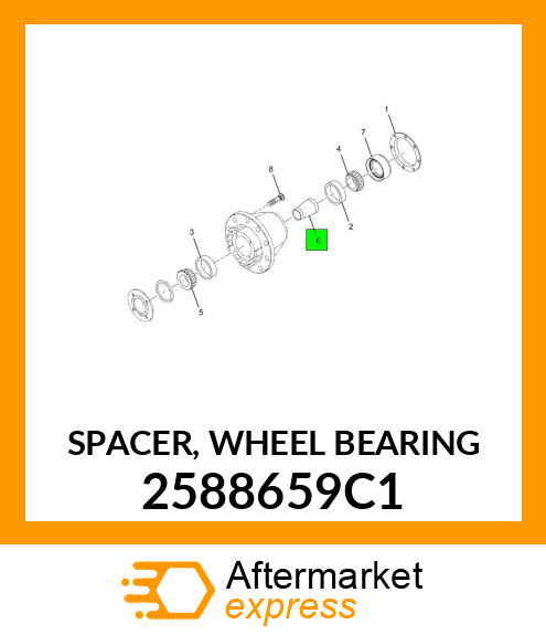 SPACER, WHEEL BEARING 2588659C1