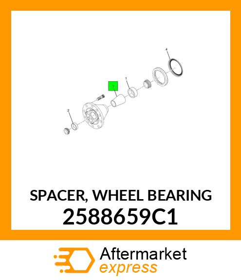 SPACER, WHEEL BEARING 2588659C1