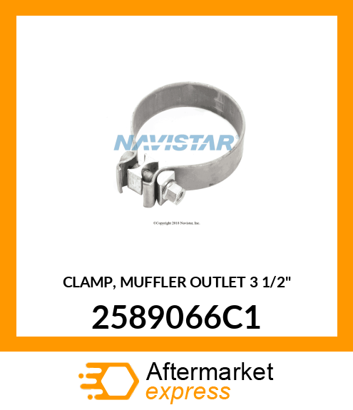 CLAMP, MUFFLER OUTLET 3 1/2" 2589066C1