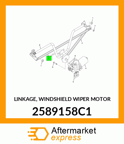 LINKAGE, WINDSHIELD WIPER MOTOR 2589158C1