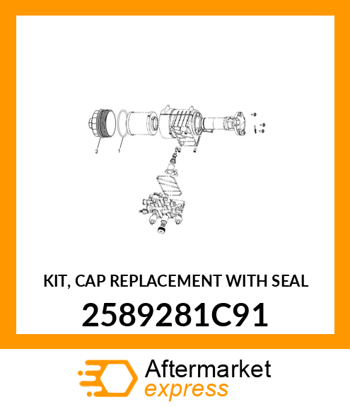 KIT, CAP REPLACEMENT WITH SEAL 2589281C91
