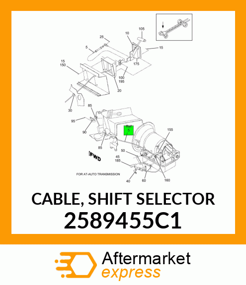 CABLE, SHIFT SELECTOR 2589455C1
