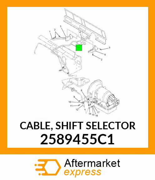 CABLE, SHIFT SELECTOR 2589455C1