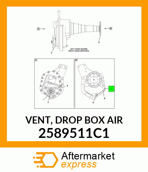 VENT, DROP BOX AIR 2589511C1