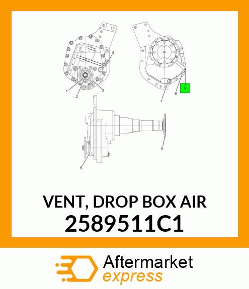 VENT, DROP BOX AIR 2589511C1