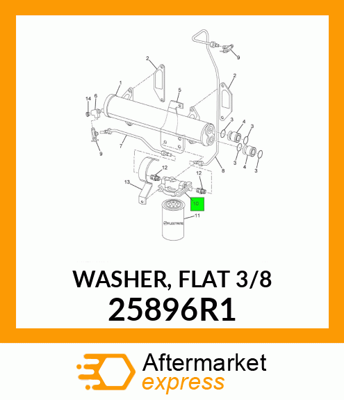 WASHER, FLAT 3/8 25896R1