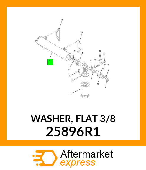 WASHER, FLAT 3/8 25896R1