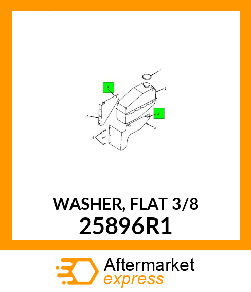 WASHER, FLAT 3/8 25896R1