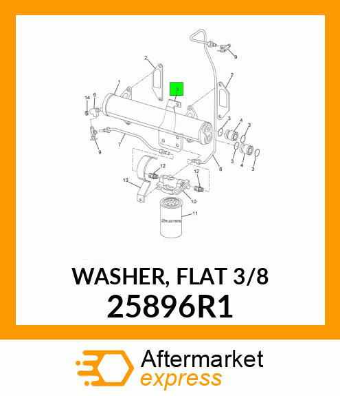 WASHER, FLAT 3/8 25896R1