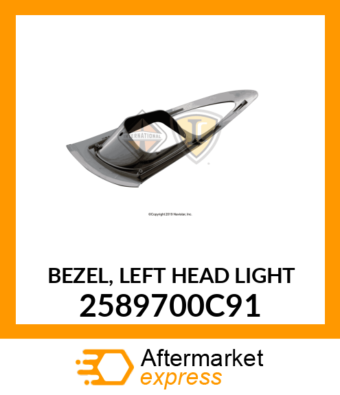 BEZEL, LEFT HEAD LIGHT 2589700C91