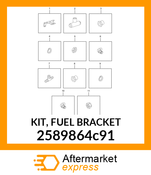 KIT, FUEL BRACKET 2589864C91