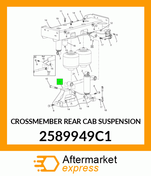 CROSSMEMBER REAR CAB SUSPENSION 2589949C1