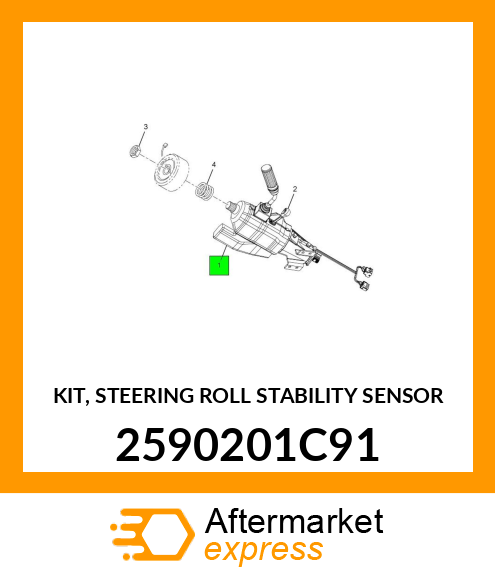 KIT, STEERING ROLL STABILITY SENSOR 2590201C91