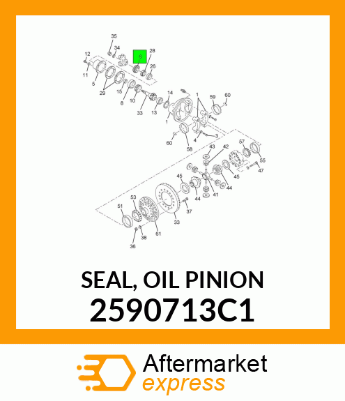 SEAL, OIL PINION 2590713C1