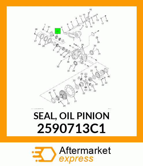 SEAL, OIL PINION 2590713C1