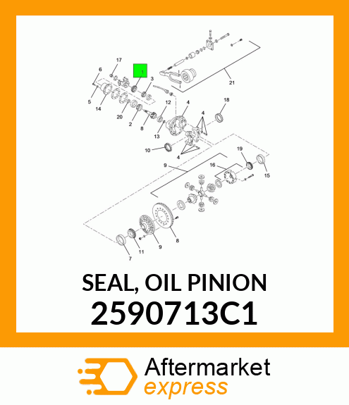 SEAL, OIL PINION 2590713C1