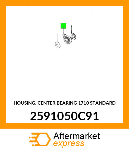 HOUSING, CENTER BEARING 1710 STANDARD 2591050C91