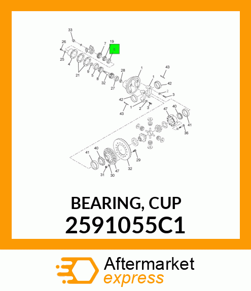 BEARING, CUP 2591055C1