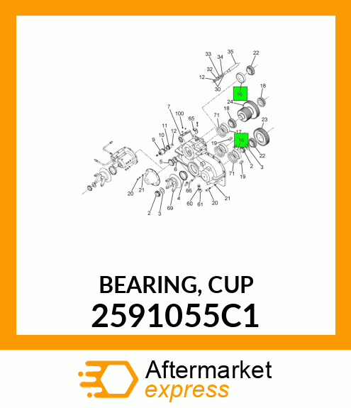 BEARING, CUP 2591055C1