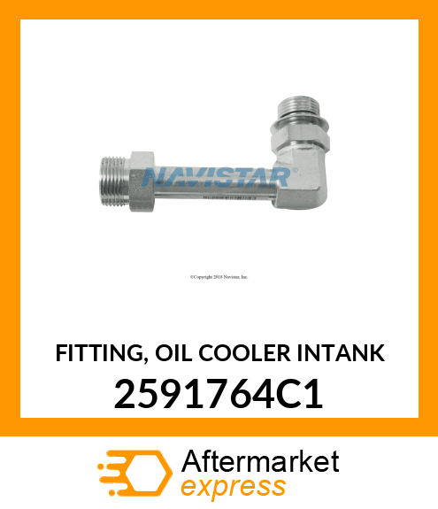 FITTING, OIL COOLER INTANK 2591764C1