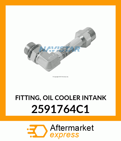 FITTING, OIL COOLER INTANK 2591764C1