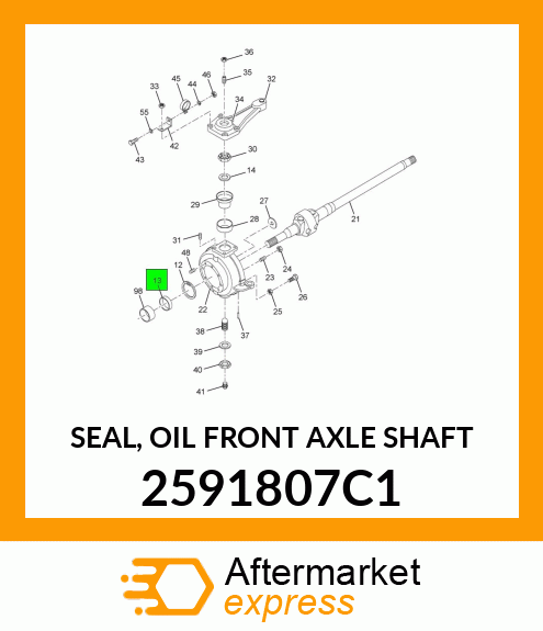 SEAL, OIL FRONT AXLE SHAFT 2591807C1