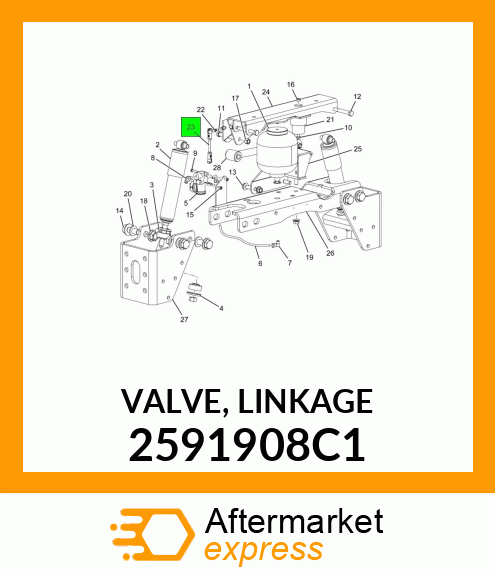 VALVE, LINKAGE 2591908C1