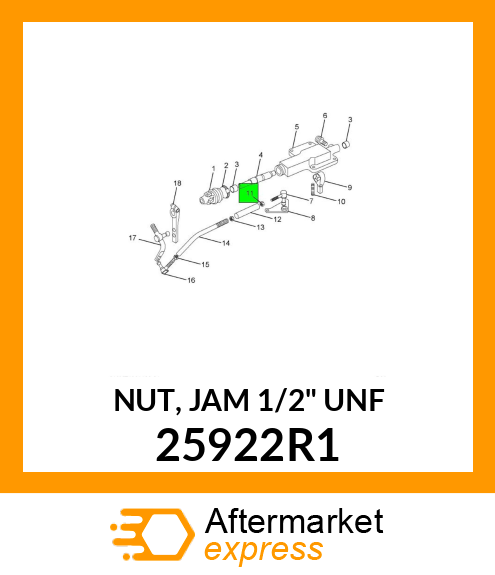 NUT, JAM 1/2" UNF 25922R1