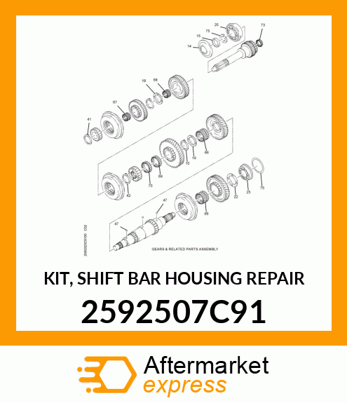 KIT, SHIFT BAR HOUSING REPAIR 2592507C91