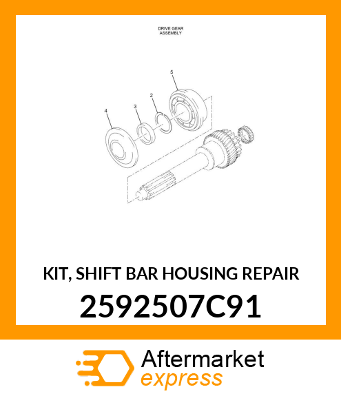 KIT, SHIFT BAR HOUSING REPAIR 2592507C91