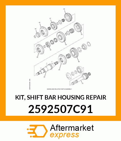 KIT, SHIFT BAR HOUSING REPAIR 2592507C91