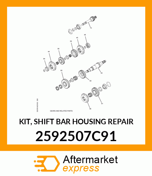 KIT, SHIFT BAR HOUSING REPAIR 2592507C91