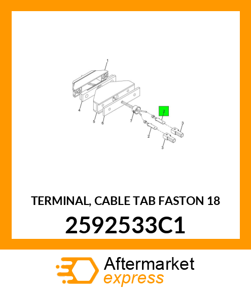 TERMINAL, CABLE TAB FASTON 18 2592533C1