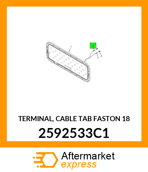 TERMINAL, CABLE TAB FASTON 18 2592533C1