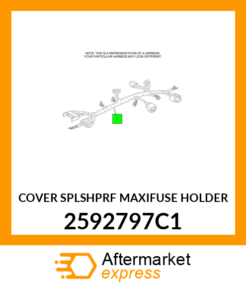 COVER SPLSHPRF MAXIFUSE HOLDER 2592797C1